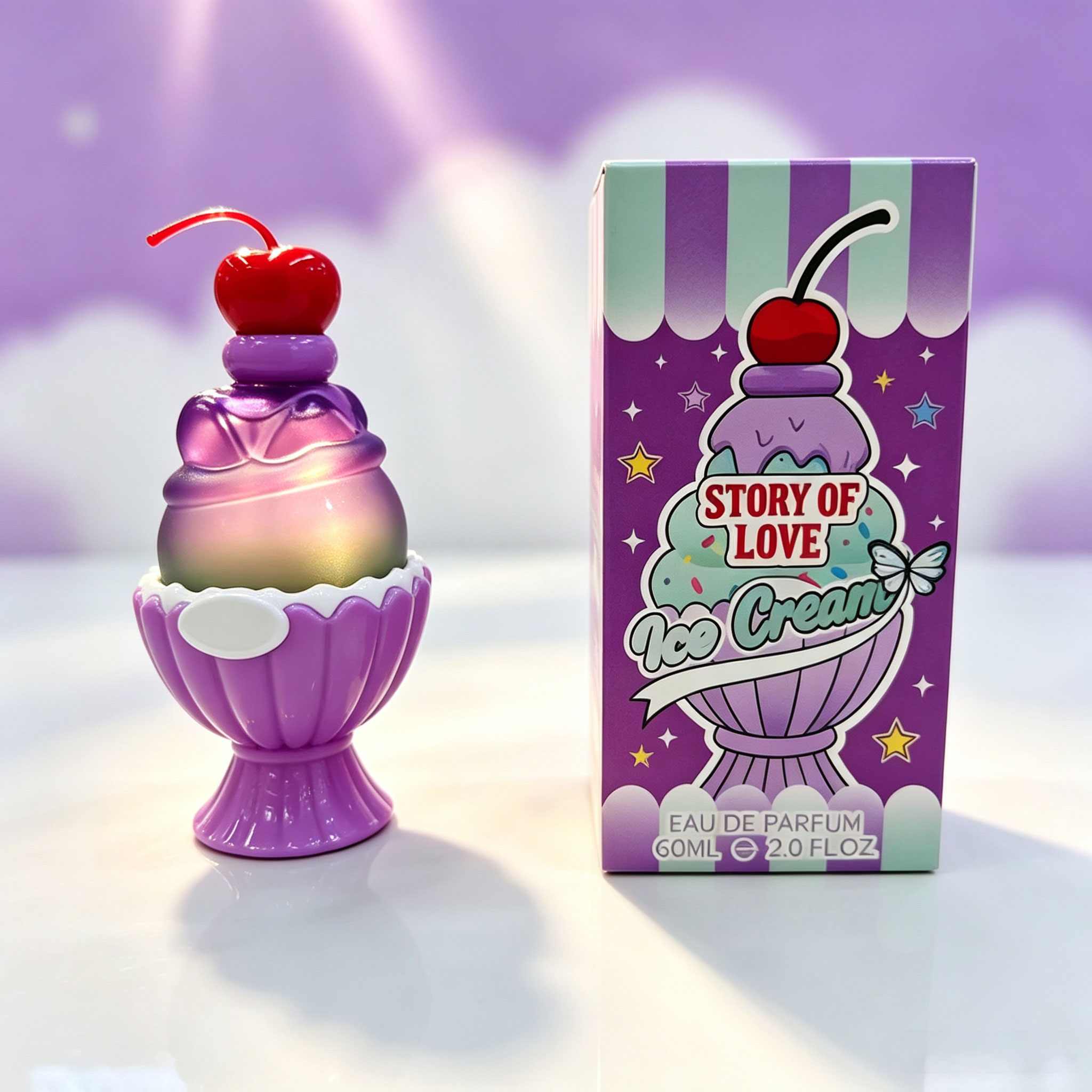 Perfume Fragrance For Girls - Sevimli Dondurma Şeklinde Eau De Parfum