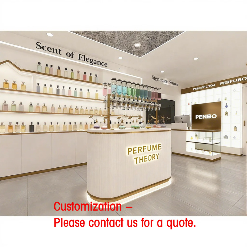Perfume Fragrance Shop - Özel Tasarım Işıklı Parfüm Vitrini Lüks