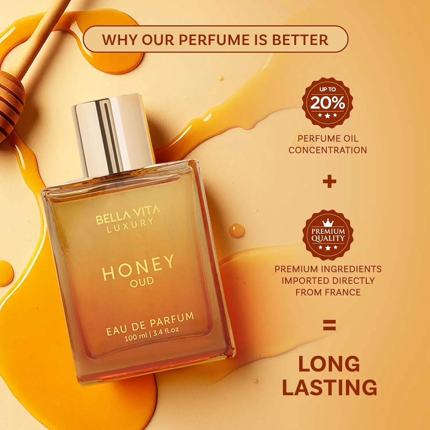 BellaVita Lüks Bal Oud EDP 3.4 - Perfume Fragrance Families incelemesi ve fiyatı